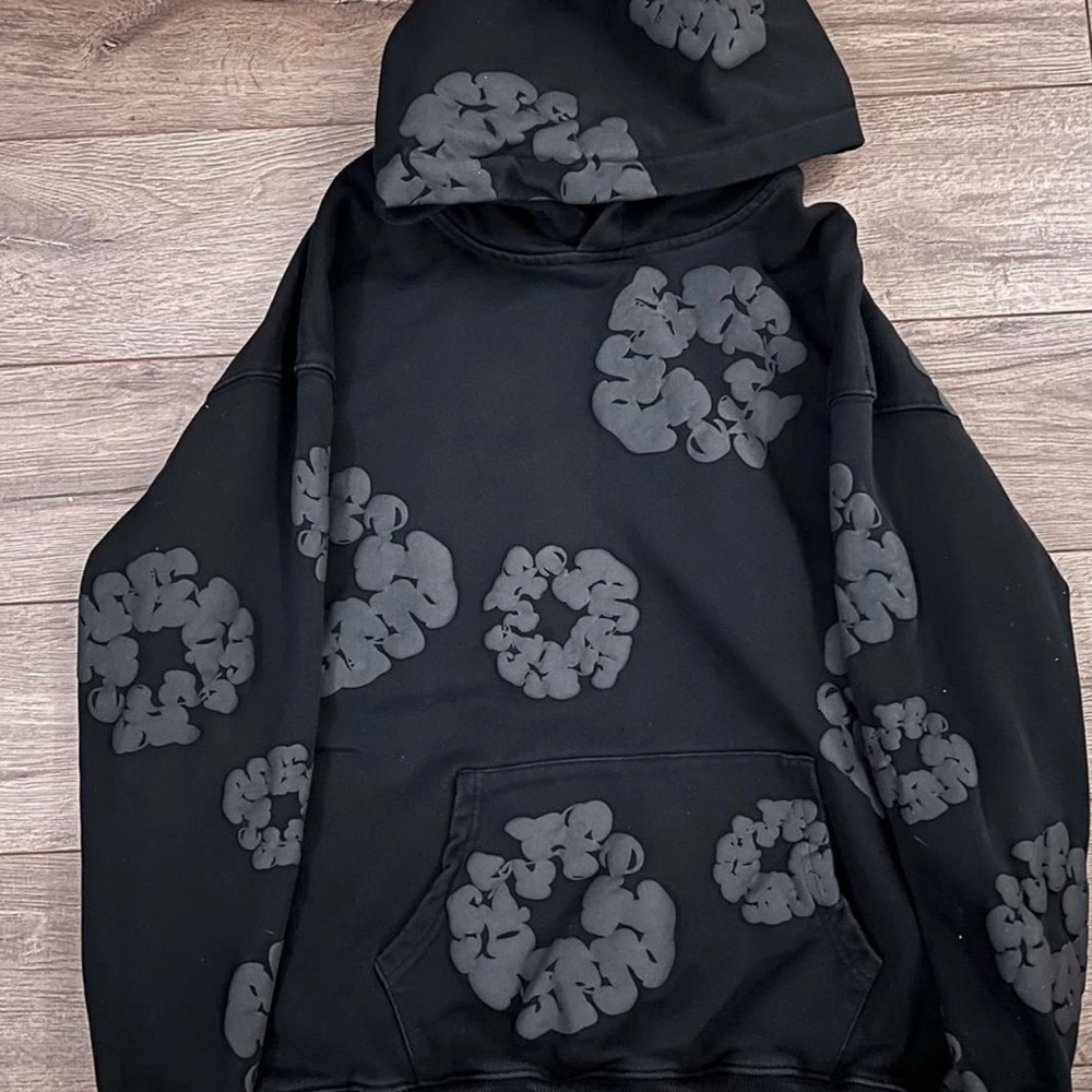 Denim tears black and grey hoodie